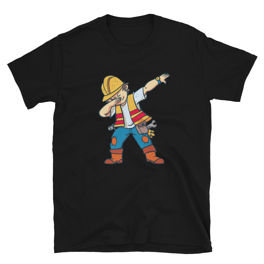 Construction Worker Dabbing Classic Fit T-Shirt