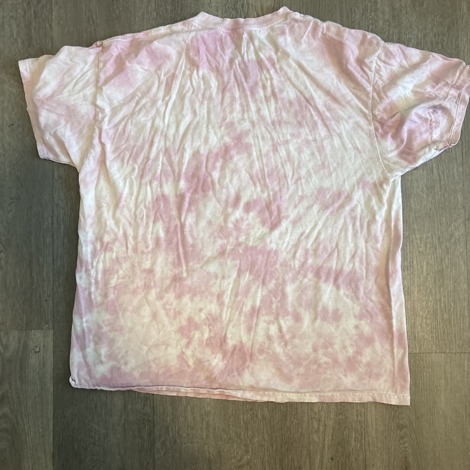 Nirvana Happy Face Graphic T-shirt Unisex XL Pink Tie Dye Distressed gallery