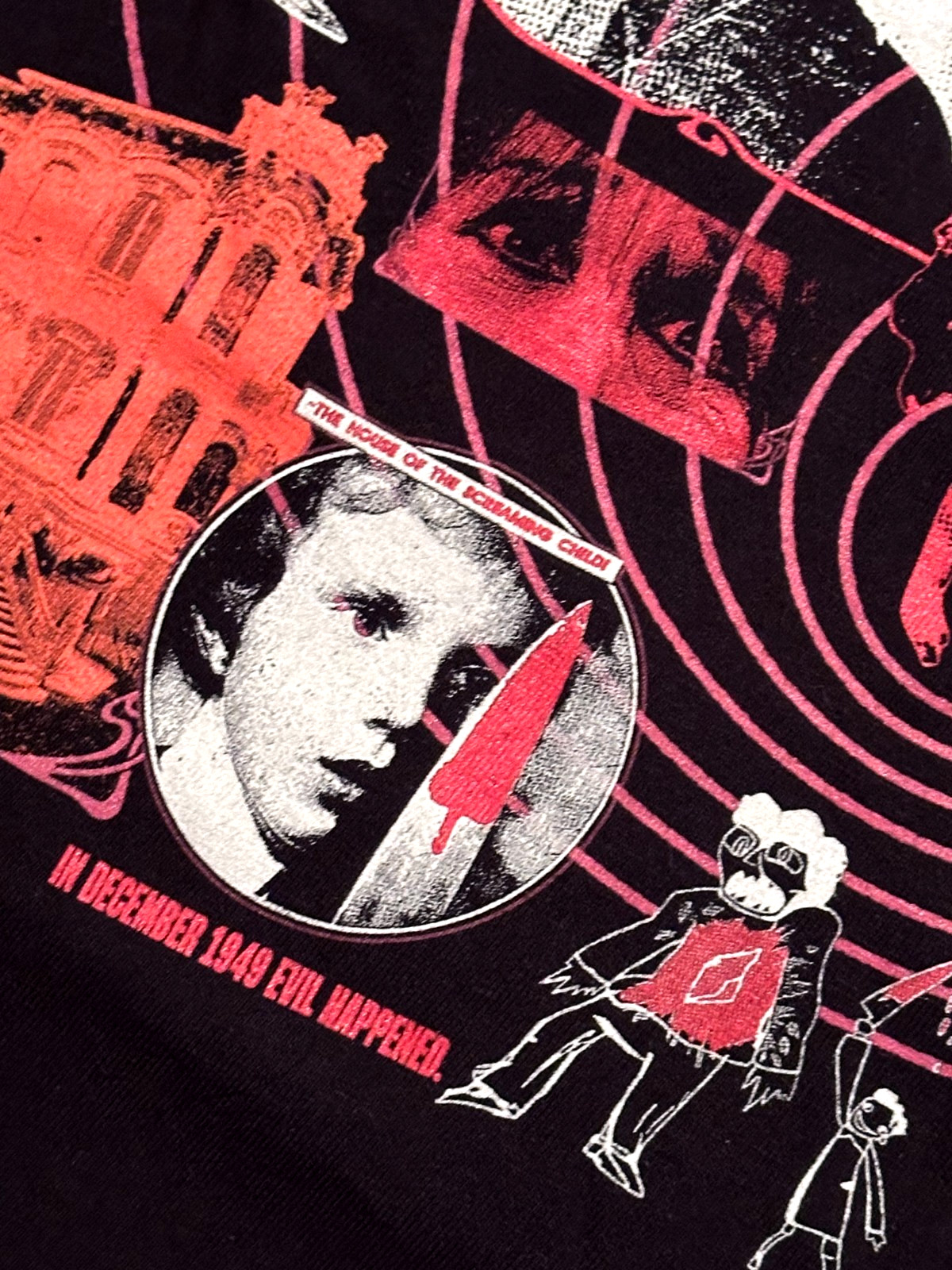 Deep Red (1975) Movie Graphic M Black T-Shirt Horror Argento Profundo Goblin gallery