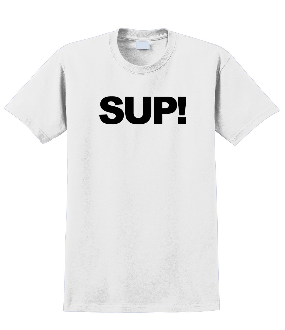 Sup T-Shirt Short Sleeve Graphic Tee Unisex apparel Text logo design. gallery