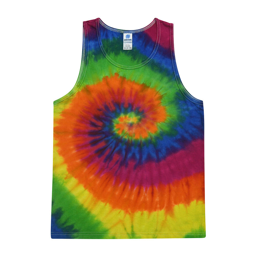 Moondance Tie Dye Tank Top Sleeveless T-Shirt Adult S M L XL 2XL 3XL Cotton