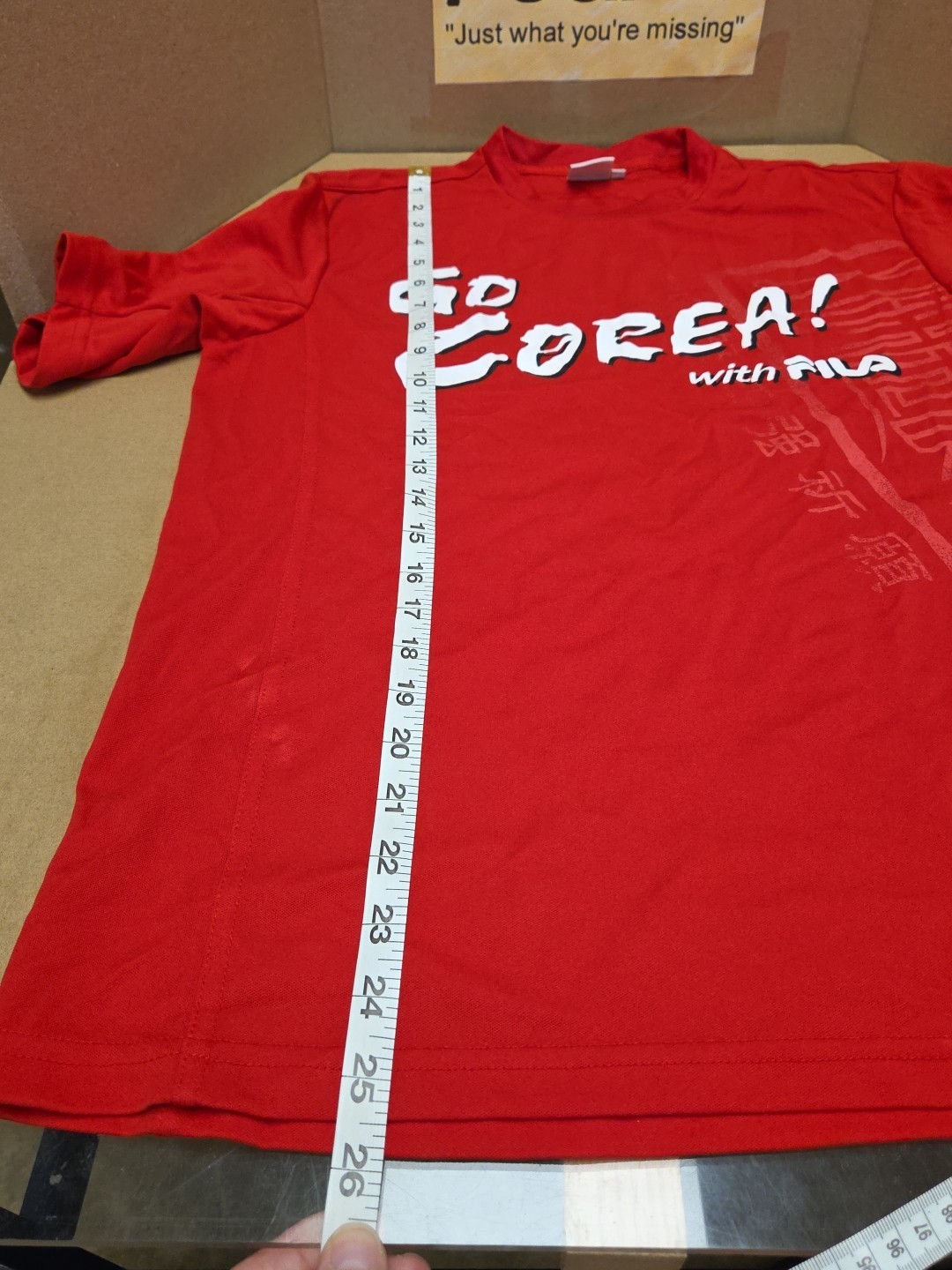 Vintage Red FILA Soccer Jersey Go Corea ( Korea ) Size Small (95) Cool Max gallery