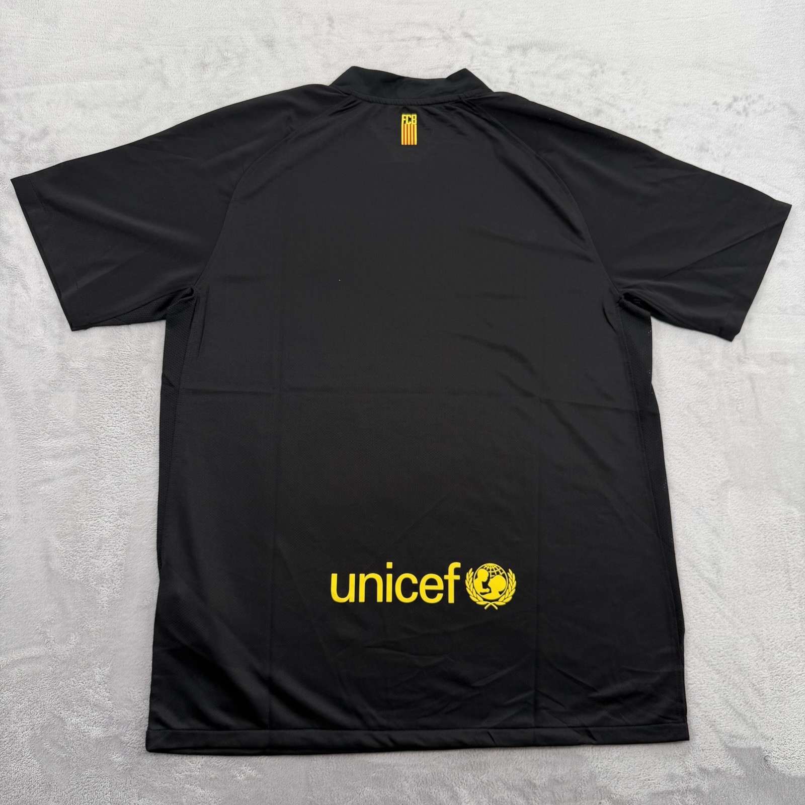 Nike FC Barcelona 2011/2012 Away Football Soccer Jersey Black Mens Size XL gallery
