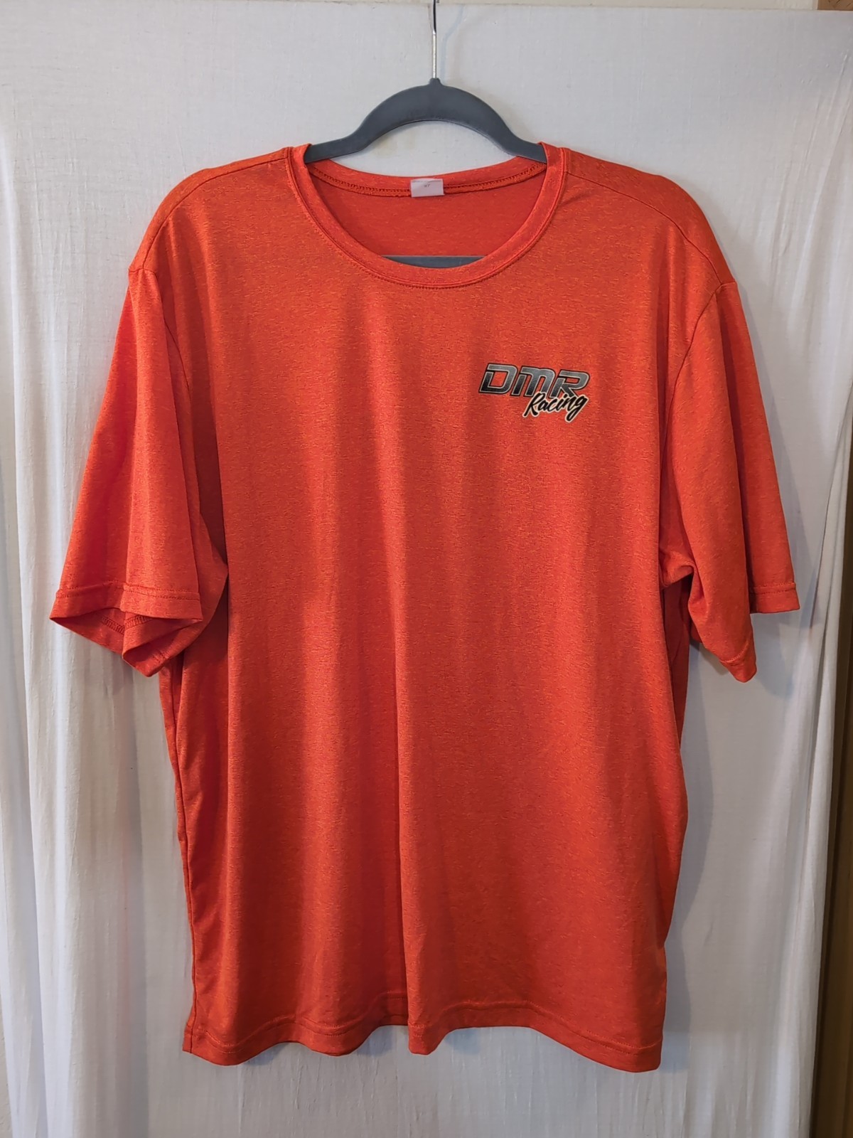 SPORT-TEK Graphic T Shirt Mens XL Orange DMR Racing Tee Camaro Chevy Automotive