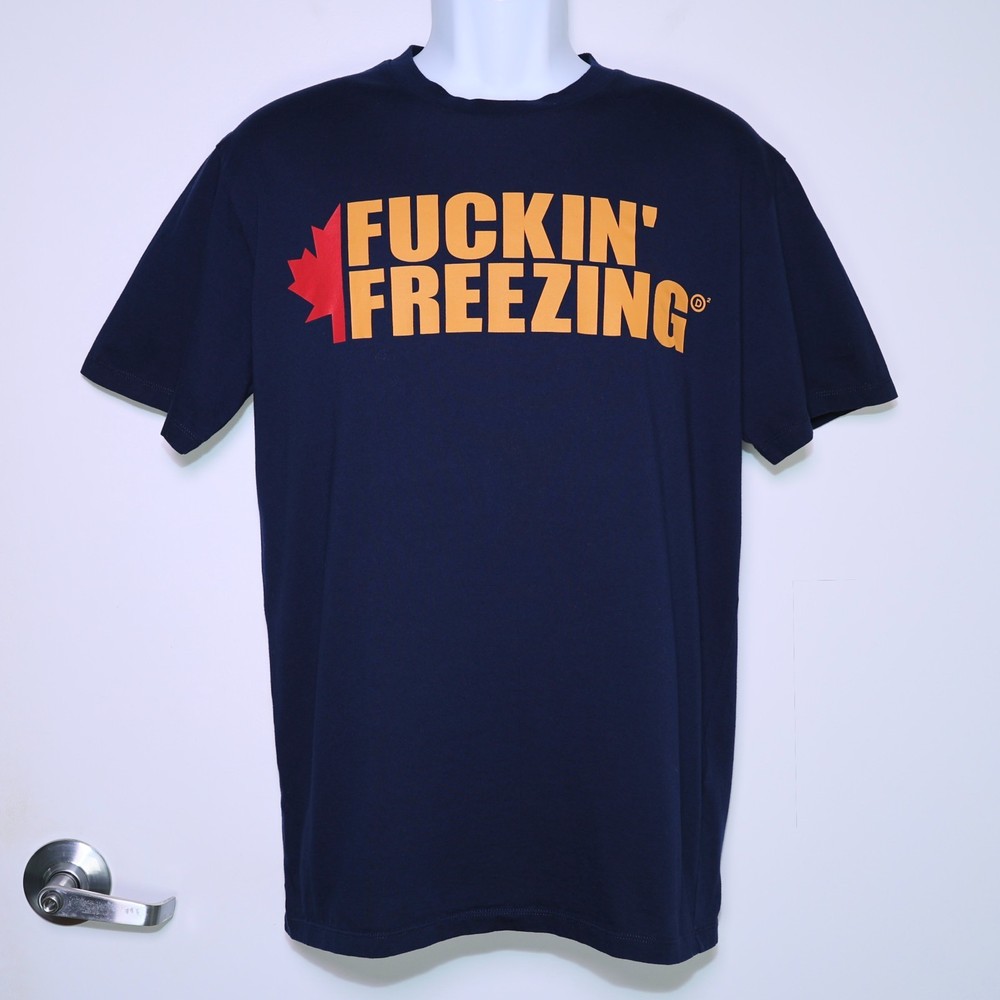 DSQUARED2 – Blue “Fuckin’ Freezing” Icon Archive 2004 T-Shirt – Men’s Medium 🔥