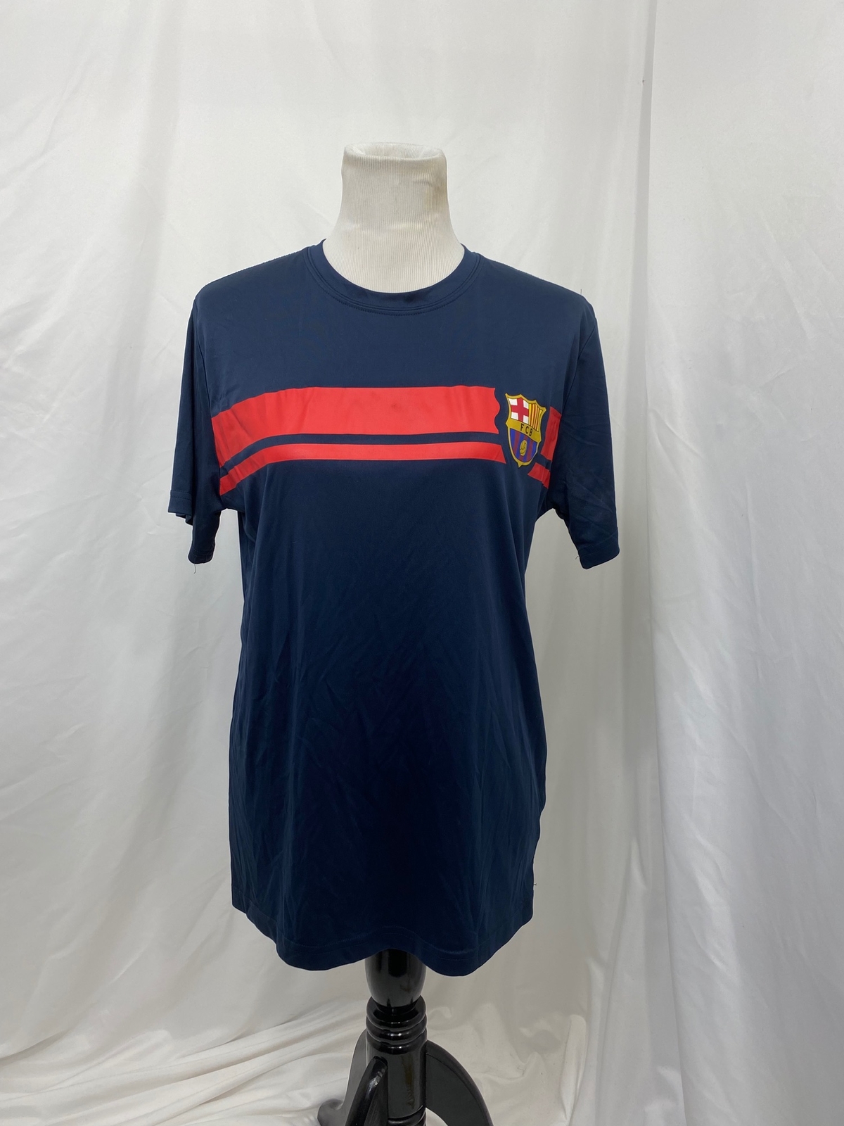 FC Barcelona Men’s Medium Soccer Shirt Blue Short Sleeve Crew Neck gallery
