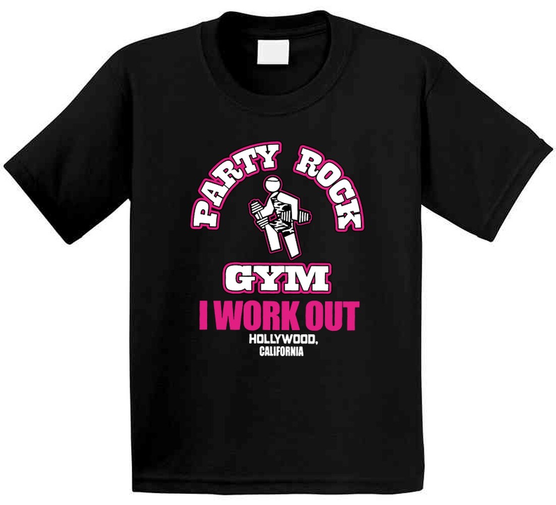 Party Rock Gym I Work Out Cotton Unisex T Shirt gallery