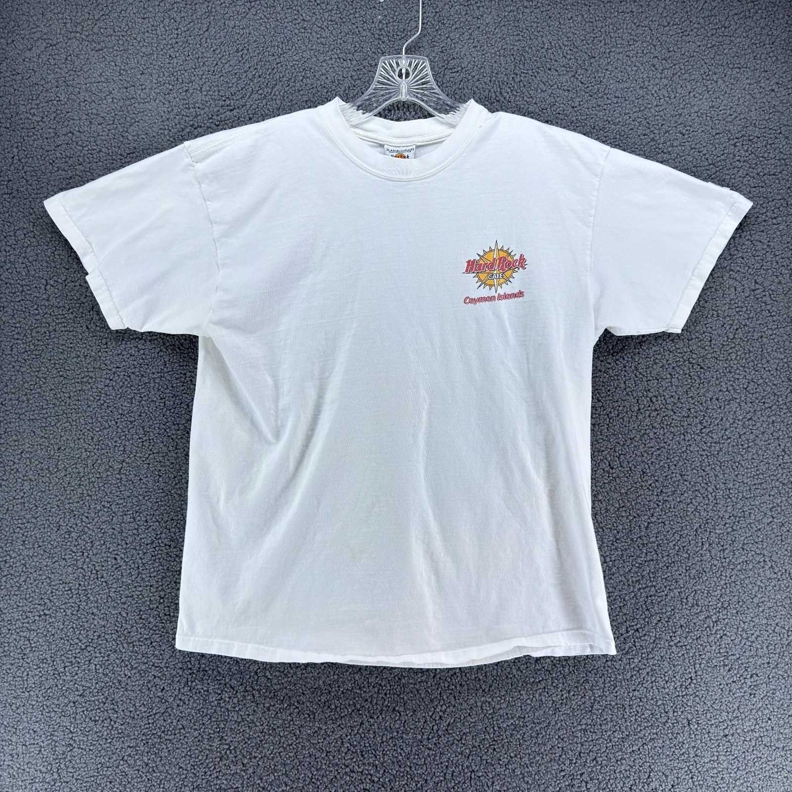 Vintage Hard Rock Cafe T Shirt Mens XL White Cayman Islands Heavy Tee Souvenir gallery