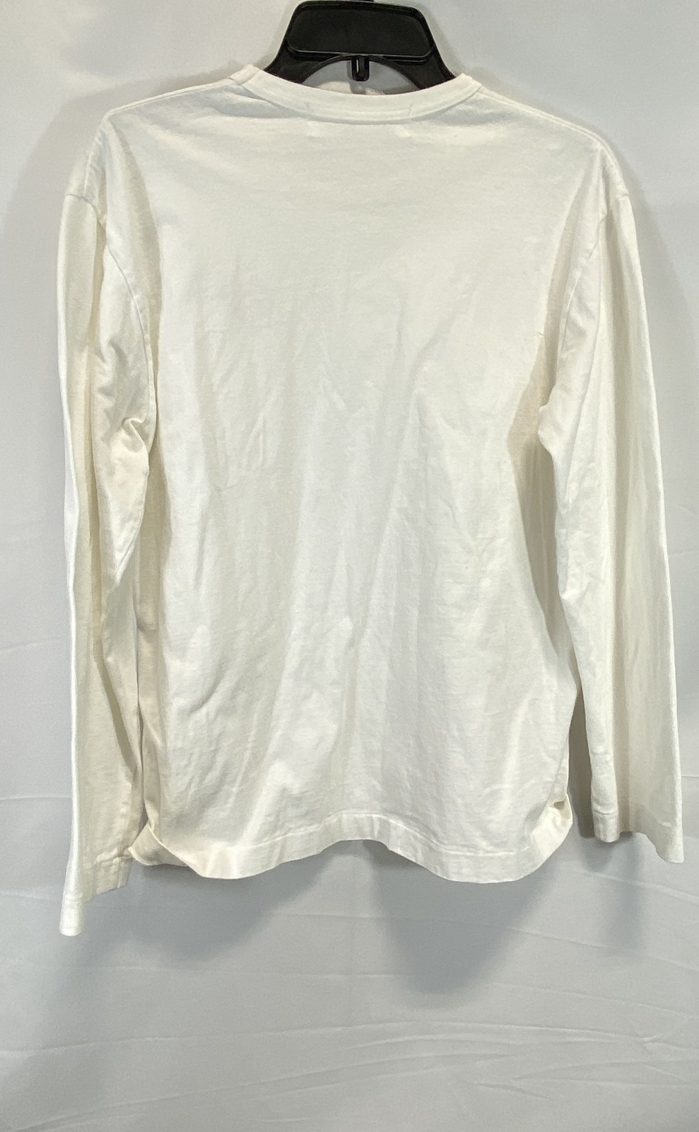 Comme des Garcons PLAY Men's White Long Sleeve T-Shirt Red Heart Patch Sz L gallery
