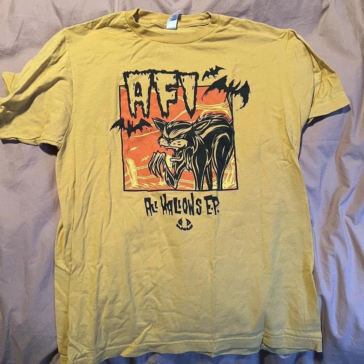 AFI Band 90s Basic style yellow Graphic T shirt Unisex Tee vtg S-5XL