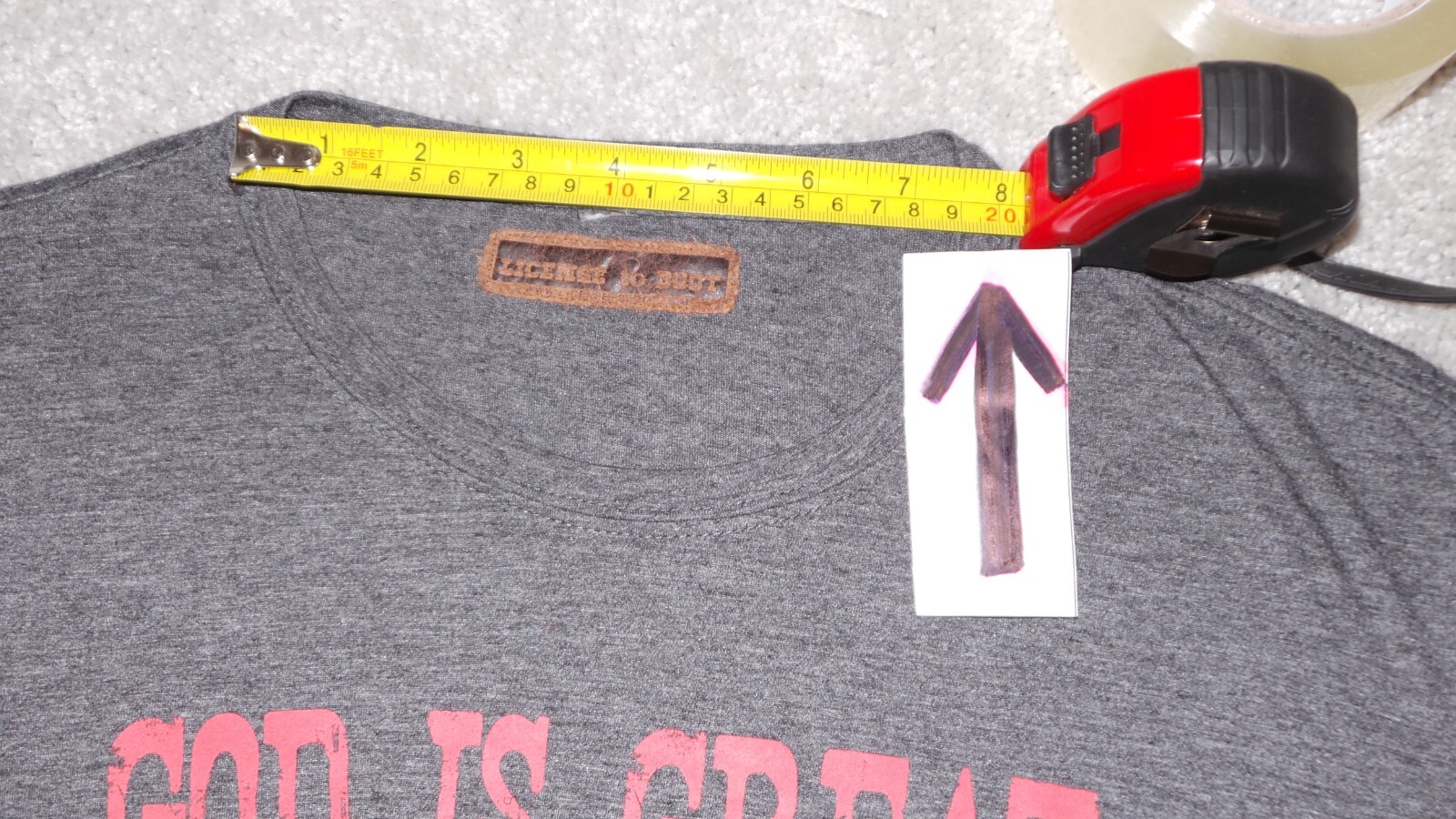License to Boot tshirt Men-Preowned-size tag cut out fits a Large gallery