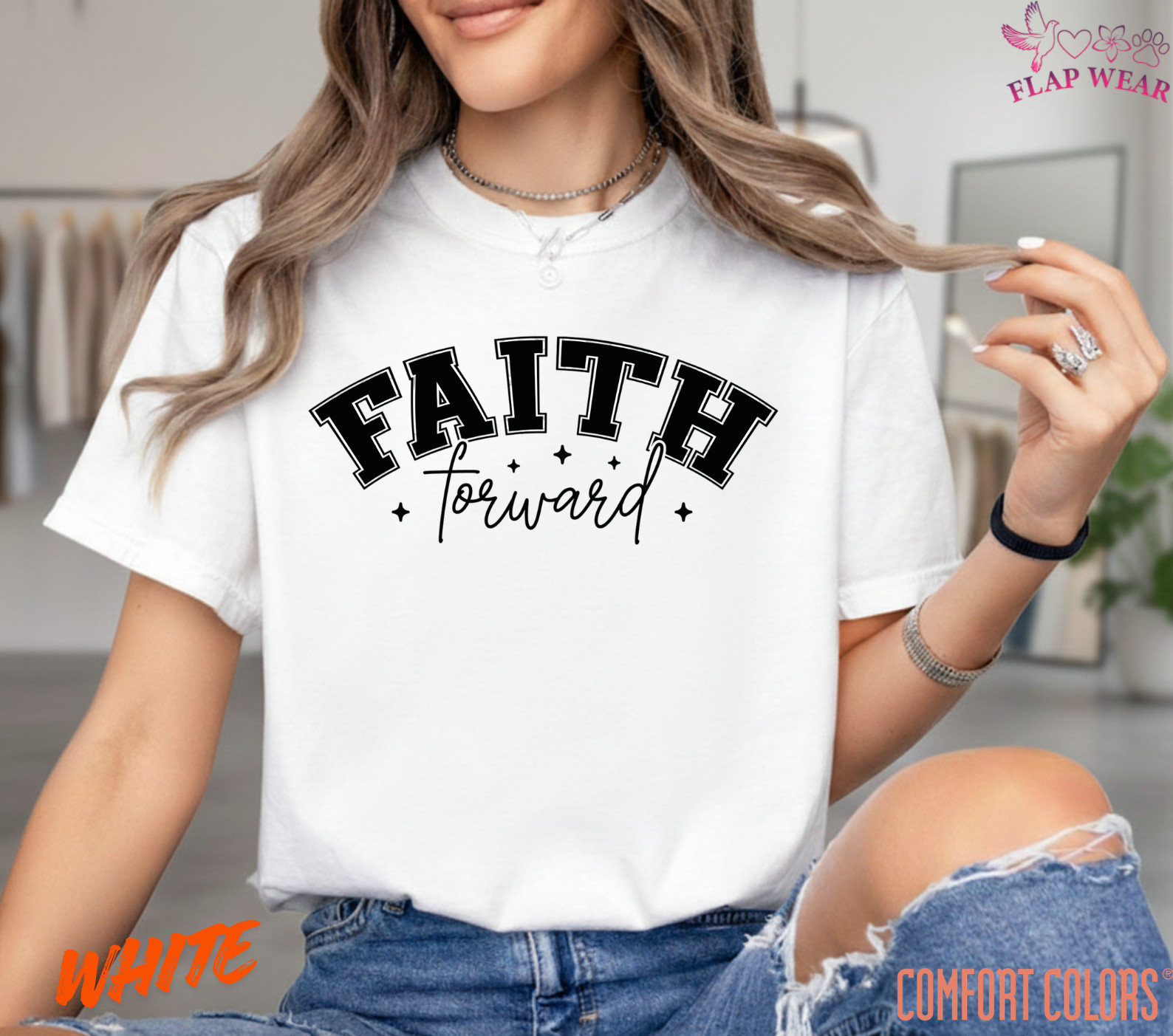 Unisex Faith Forward T-Shirt, Men T shirt,Women T shirt Gift ReligionTop gallery