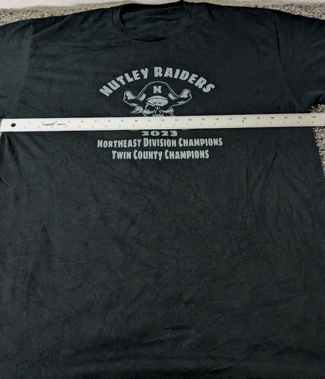 Nutley High School home of the Raiders T Shirt Men's XL Black Short Sleeve 2023 gallery