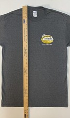 Creek Bottom Brewing 2-Sided Gray T-Shirt Medium Galax Virginia Beer Go W/ Flow