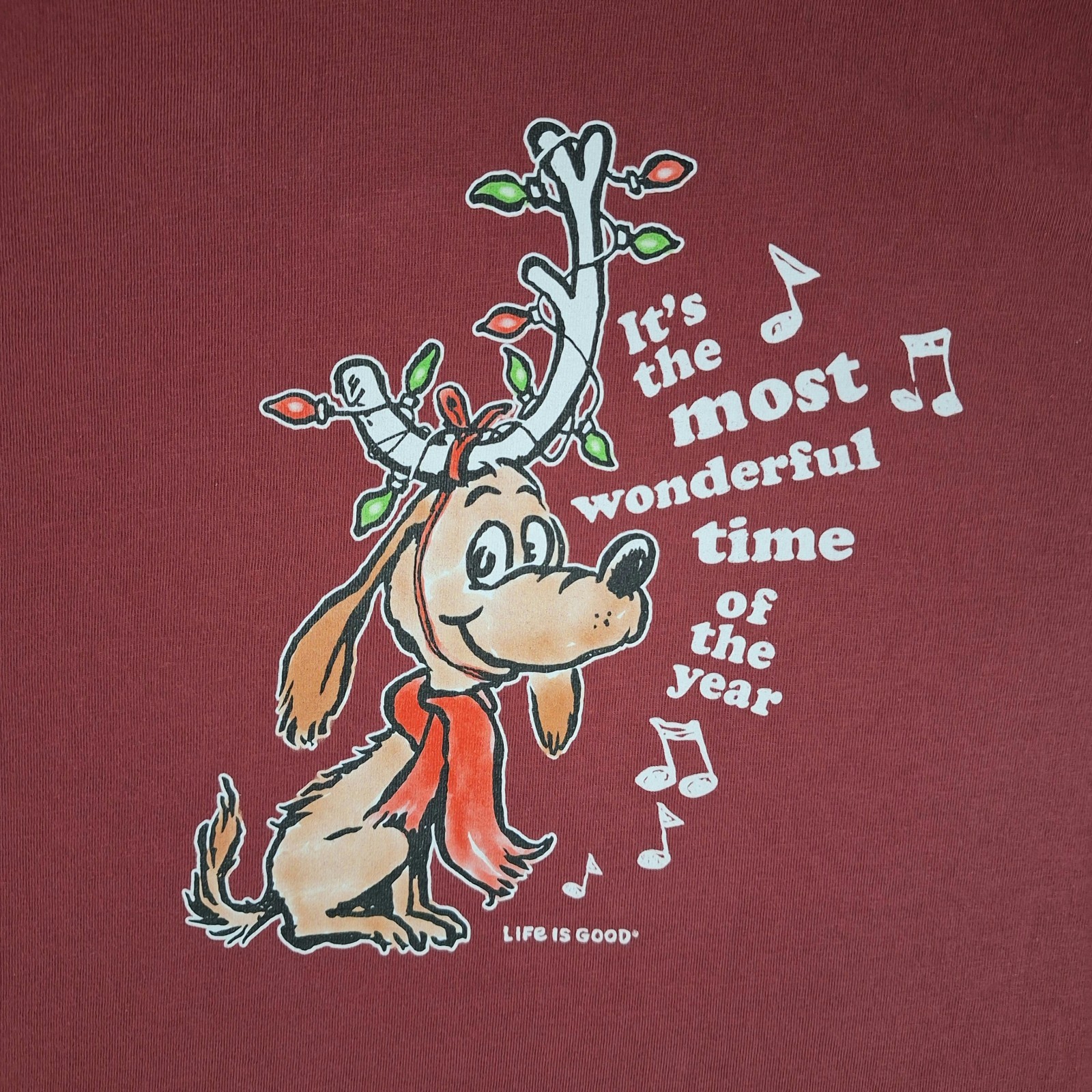 Life Is Good Grinch Max Long Sleeve T Shirt XXXL Most Wonderful Time Christmas gallery