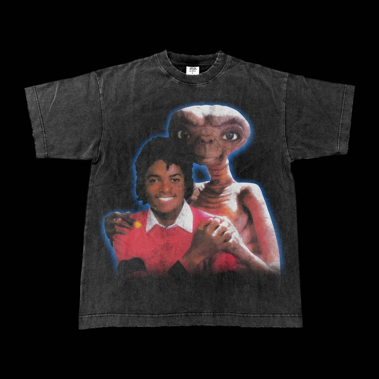 Michael jackson and ET tshirt reprint_ vintage movie tshirt