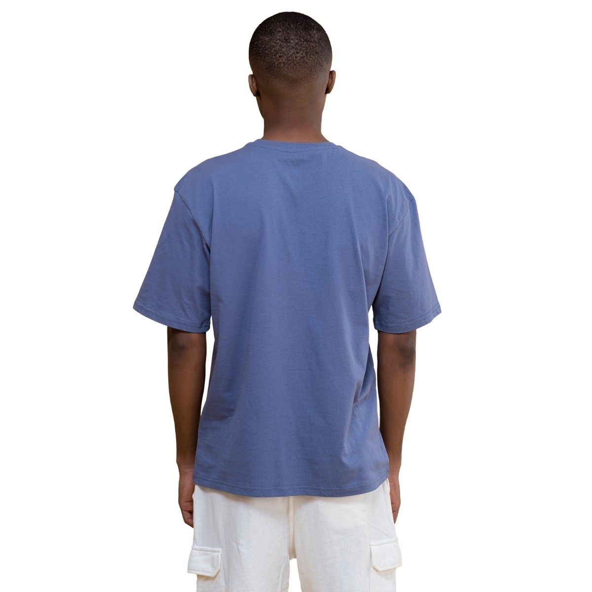 Deep Blue T Shirt – Unisex Crewneck Relaxed Fit Short Sleeve Embroidered Tee gallery