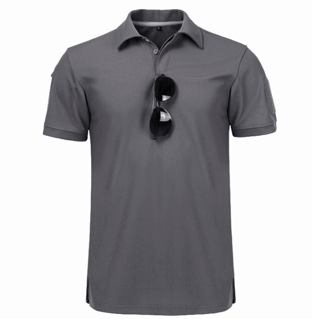 Mens Tactical Polo Shirt Short Sleeve Quick Dry Combat Short Sleeve Work Shirt gallery
