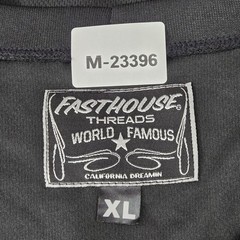 Fasthouse Men Shirt XL Red Graphic Speed Shop Activewear Grunge Logo Long Sleeve