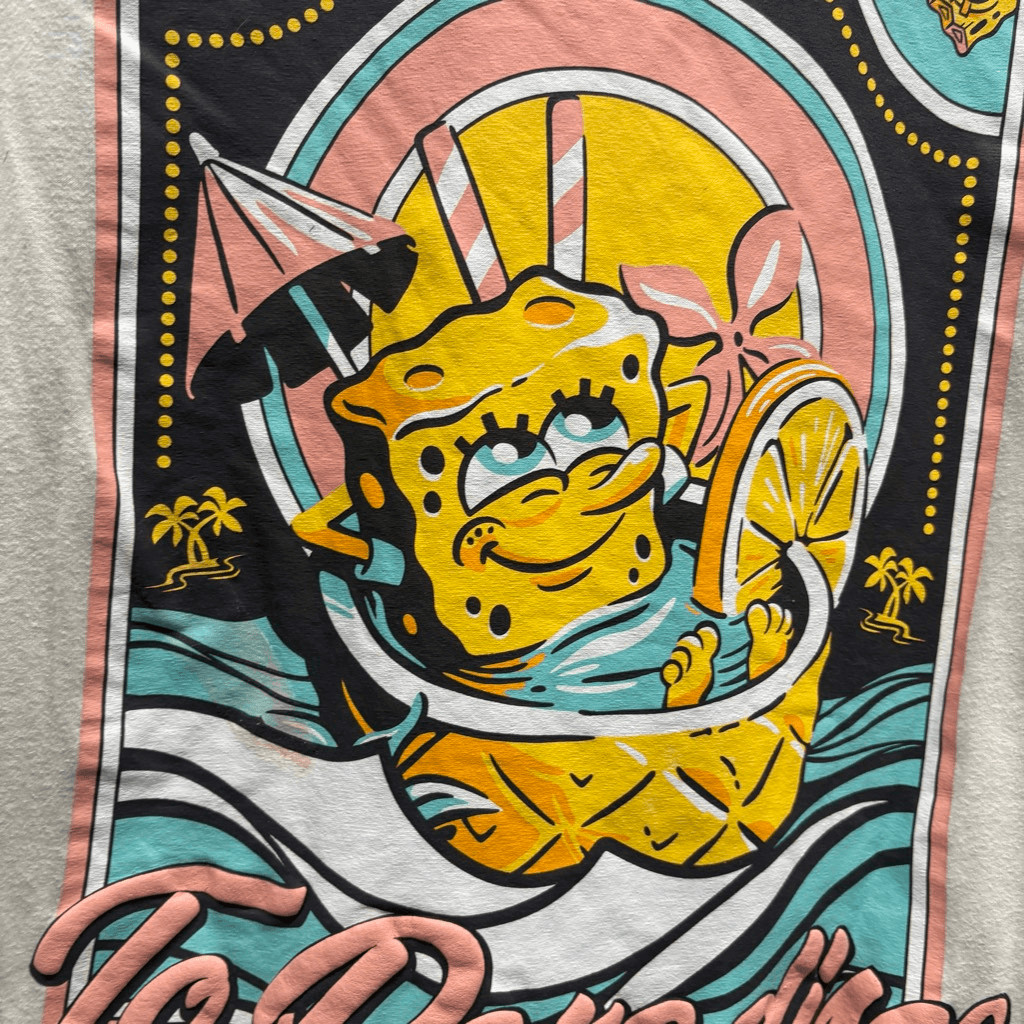 Nickelodeon L SpongeBob Square Pants Short Sleeve Puffy T-Shirt Bikini Bottom gallery