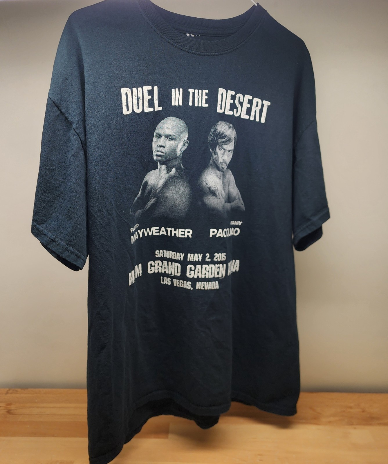 Mayweather/Pacquiao Duel in the Desert/Boxing event Tee ,see description details gallery