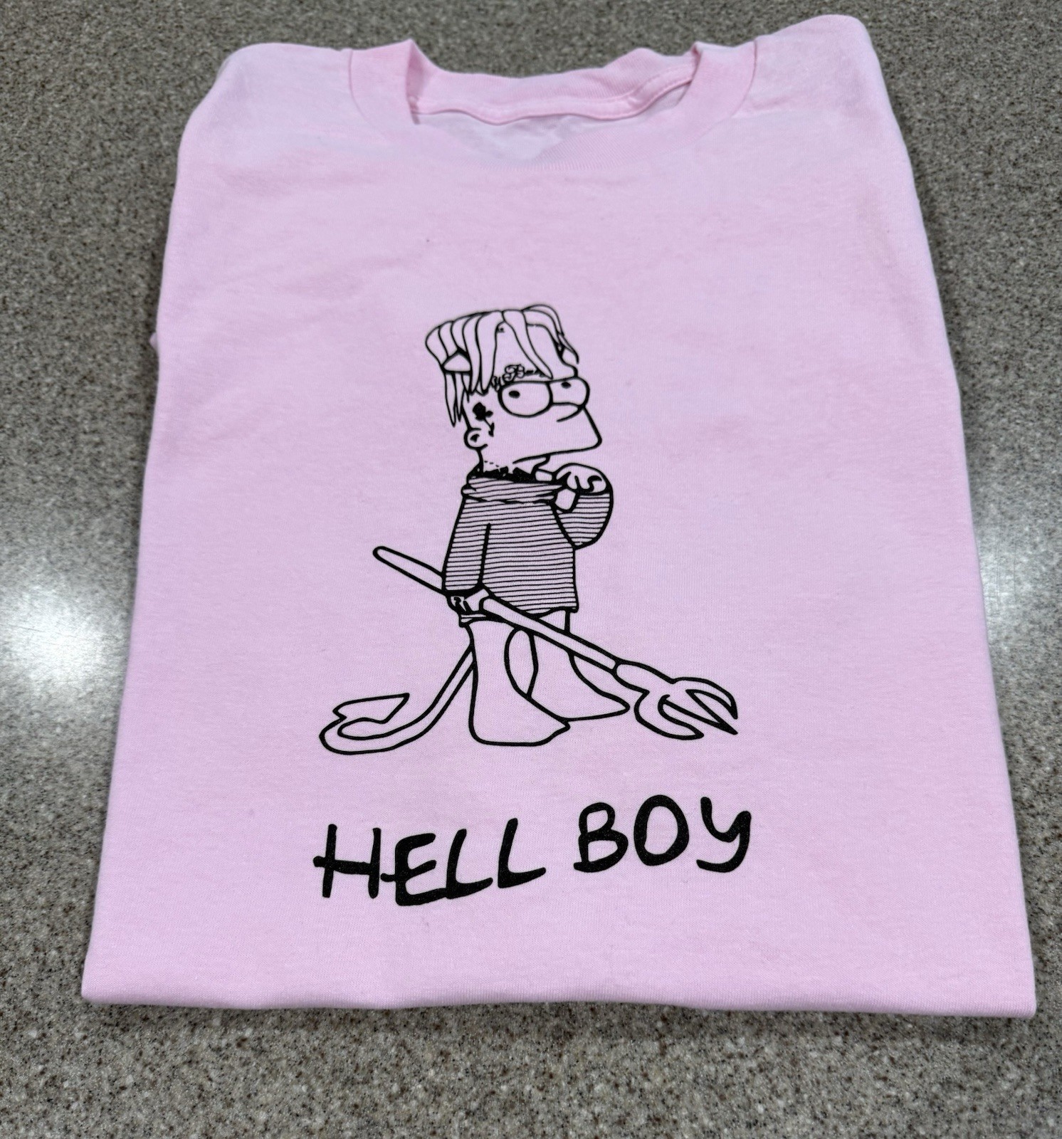 Superrradical x Lil Peep Bart Simpson Hellboy T-Shirt, Size XL, NWOT! gallery