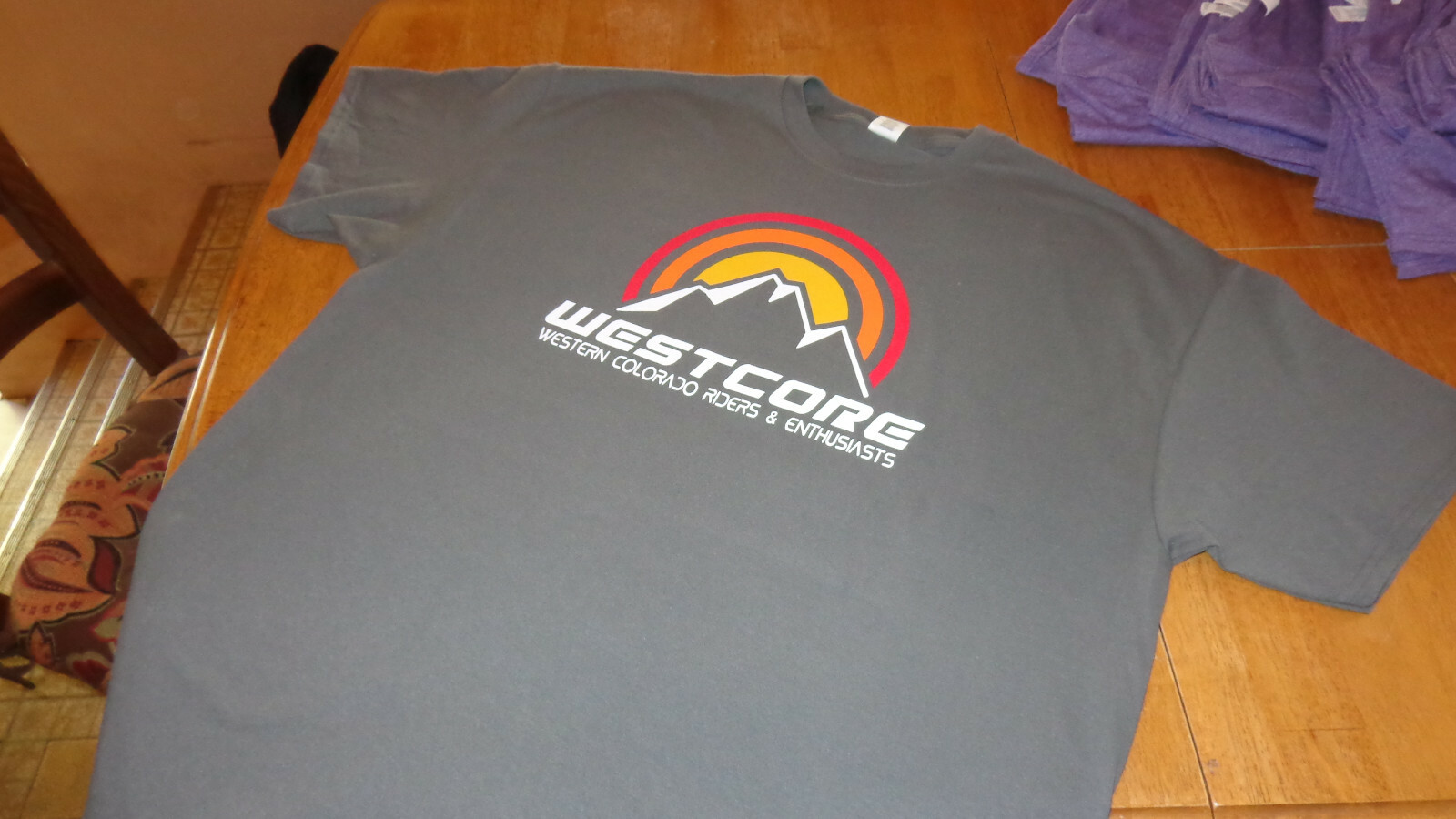Mens Westcore Shirt - Charcoal Gildan 6.1oz 100% cotton gallery