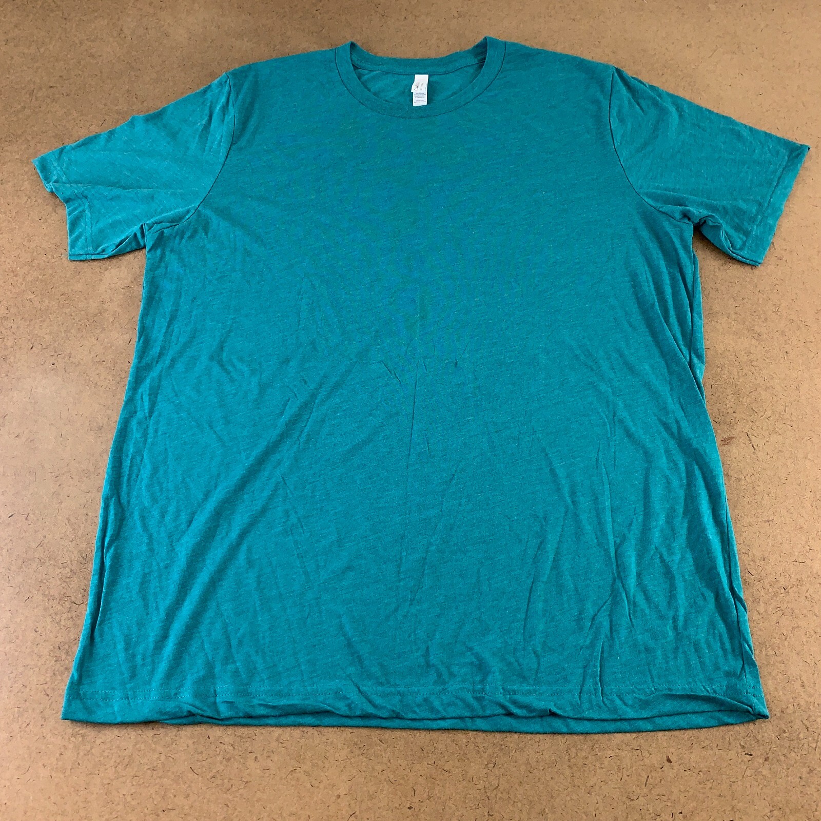 Bella + Canvas Men’s Size XL Teal Green Short Sleeve Crew Neck T-Shirt New