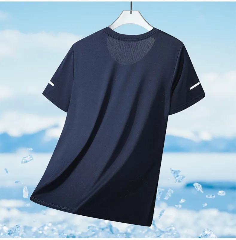 Men's Running Quick Drying T-shirts Breathable Hiking Fishing Tees gallery