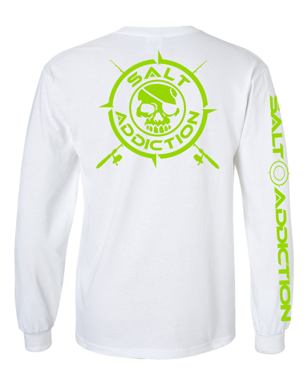 Salt Addiction t shirt long sleeve men’s saltwater fishing rod Nautical apparel