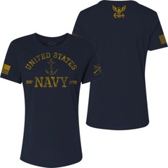 Grunt Style Women’s USN – Est. 1775 Relaxed Fit T-Shirt – Navy