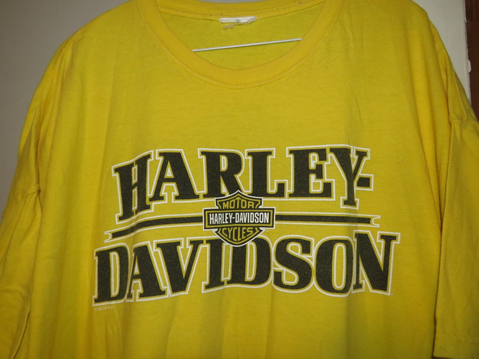 Rare Harley-Davidson Capital New Deli India Tshirt Size 3XL Yellow Motorcycle gallery
