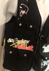 Dysorder LTD Limited Black Utility Vest Disrupt Systematic Functioning Med NWOT