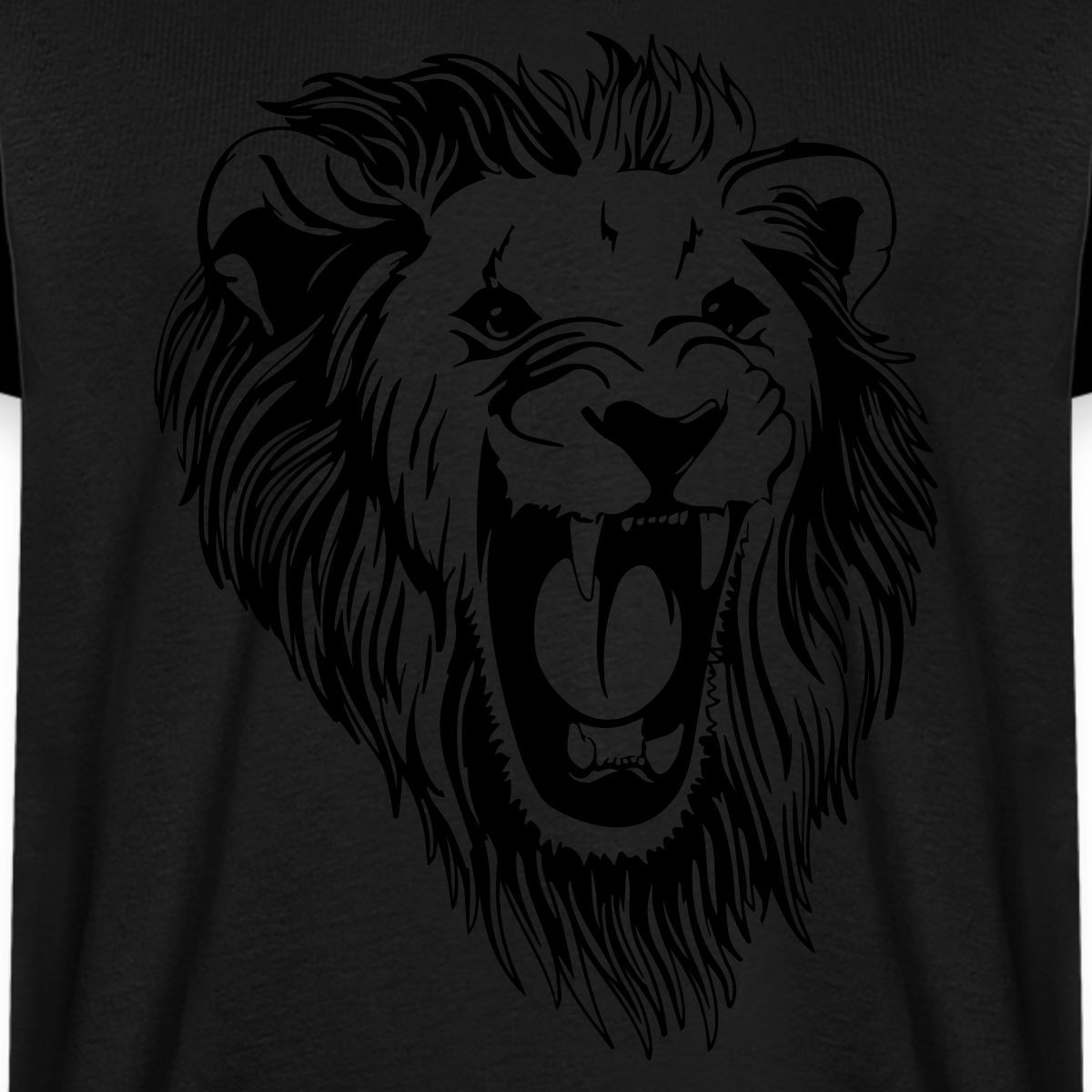 Lion - male face roaring Men's Premium T-Shirt gallery