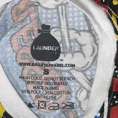 Bailey Apparel Launder HUSTLE Retro Pop Art Graphic T Shirt Mens Size Small