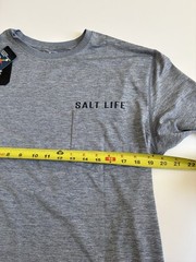 Salt Life Tunability Long Sleeve Gray Tech Shirt Size Medium New with Tags
