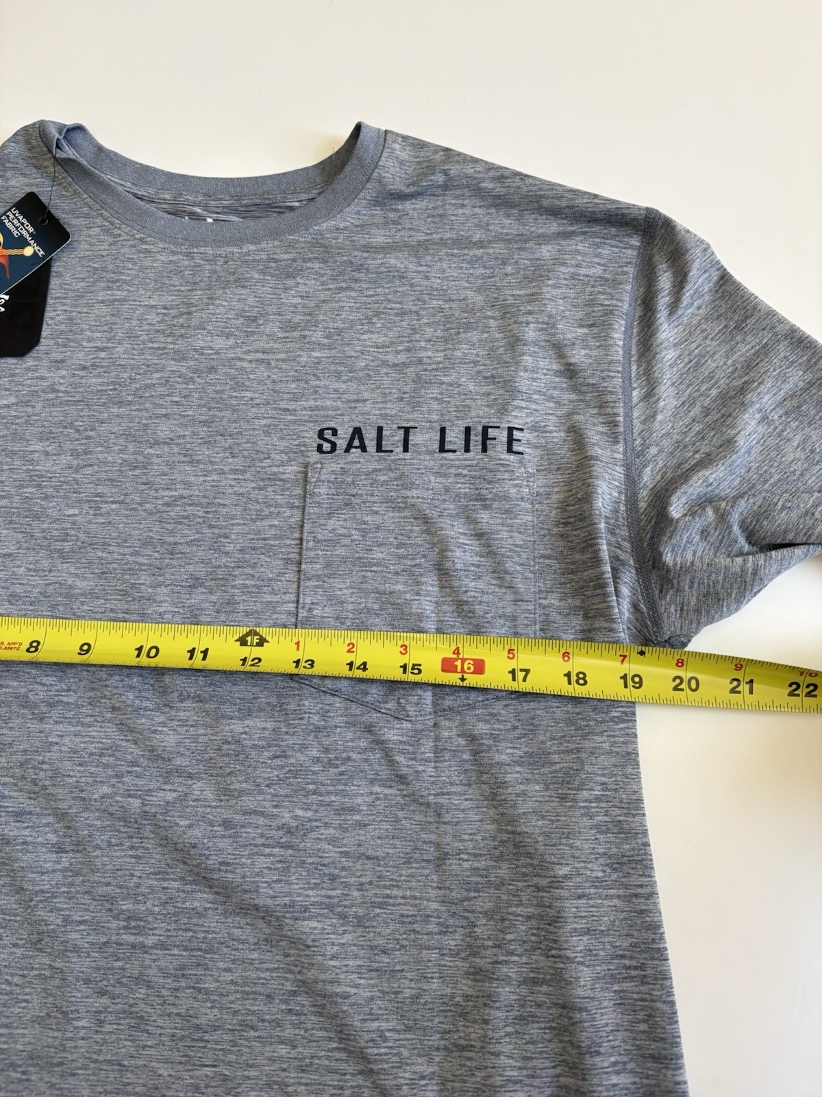 Salt Life Tunability Long Sleeve Gray Tech Shirt Size Medium New with Tags gallery