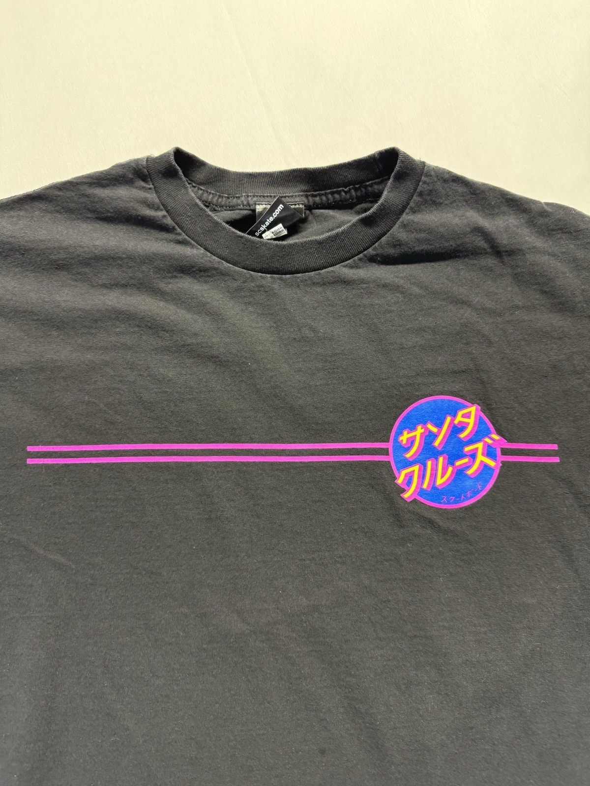 Santa Cruz Skateboards Skate Medium TShirt black Retro Logo Japanese graphic gallery