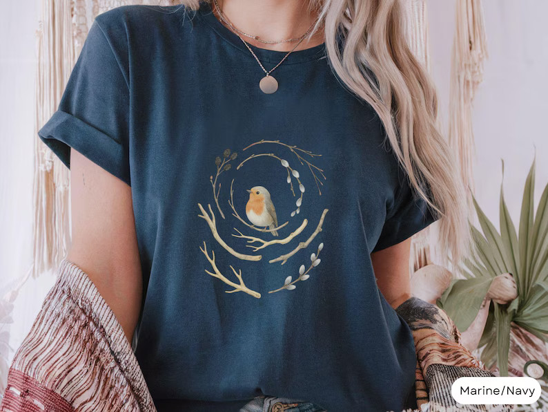 Bird Nature Bird Lover Wildlife Animal Outdoors Feather Watcher Comfort Tee gallery