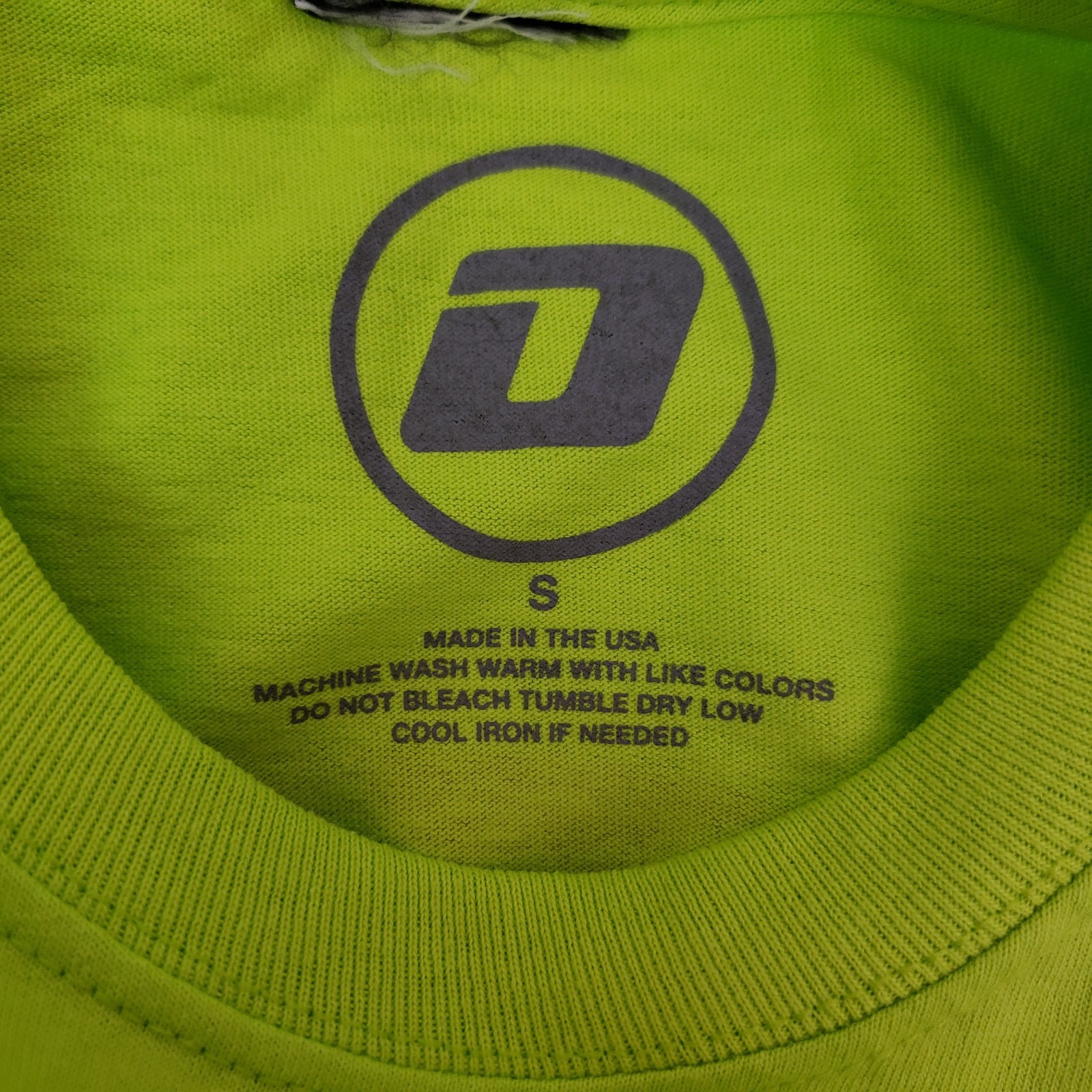 Unbranded Mens Sz S Lime Green Short Sleeve Graphic Observance Autoshop T-Shirt gallery