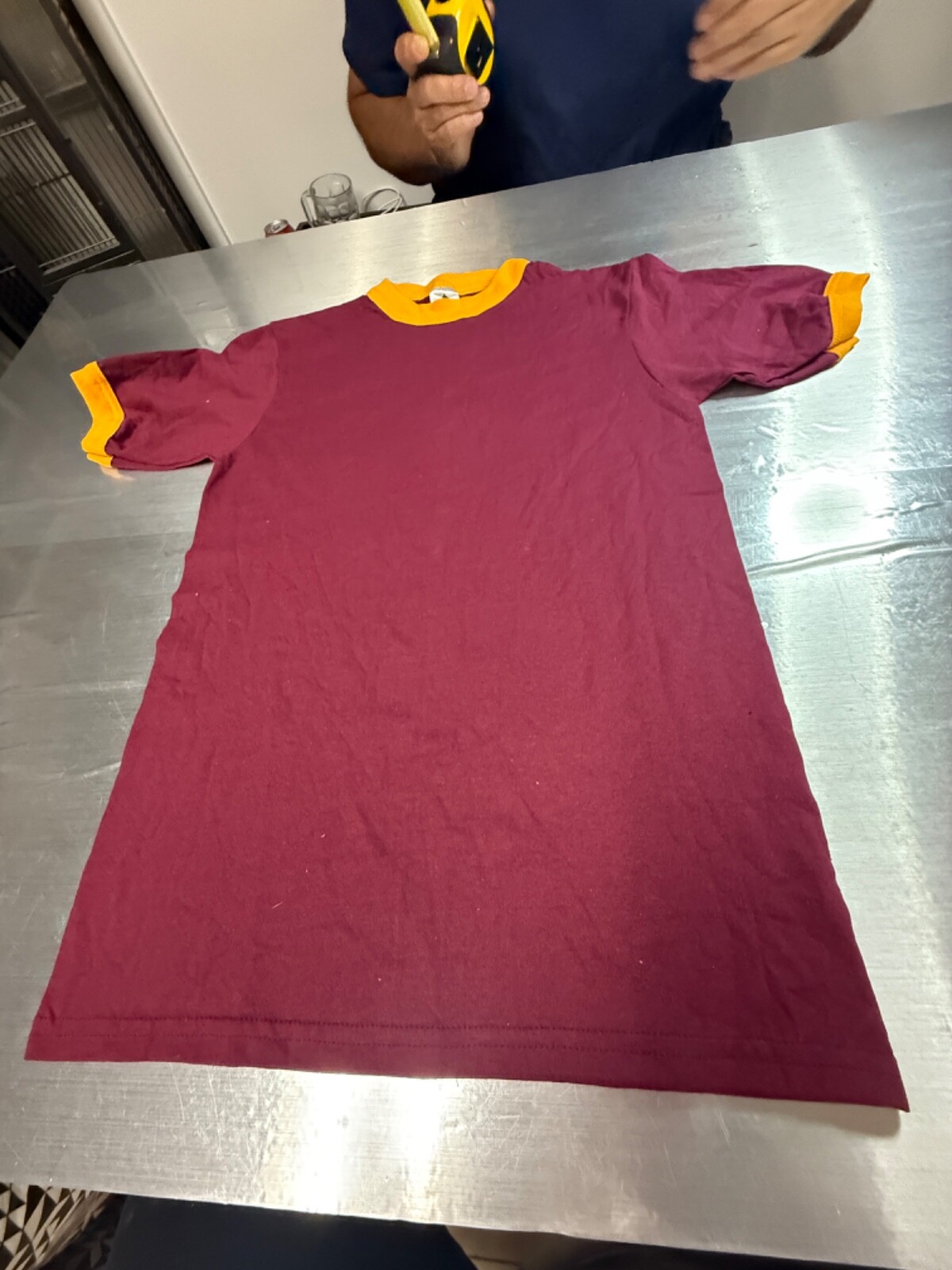 Augusta Sportswear Adult Short Sleeve Ringer Stylish T-Shirt Size S gallery