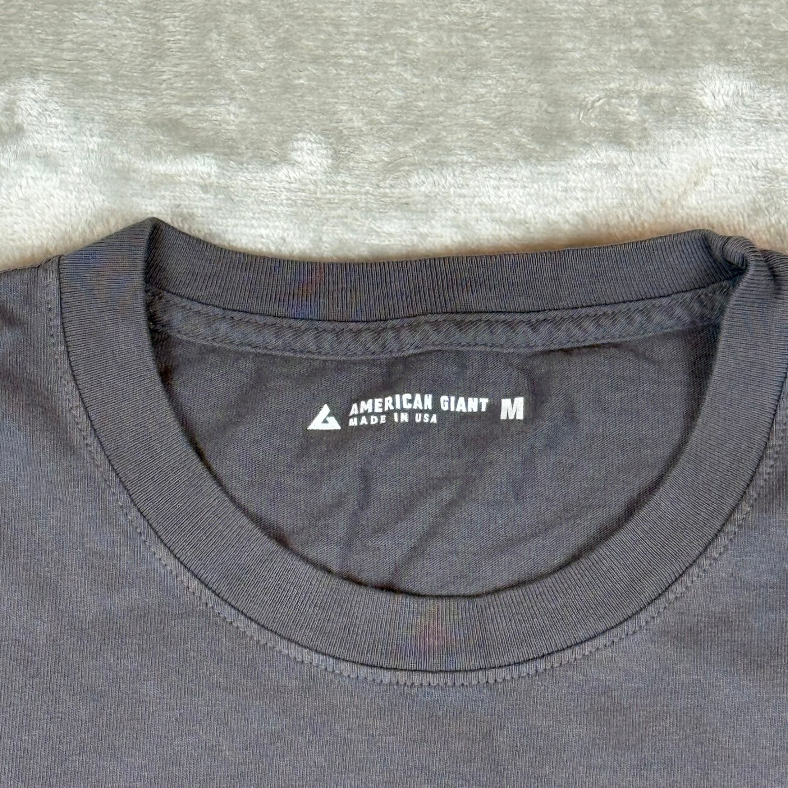 American Giant Vintage Crew Tee T-Shirt Mens Medium Gray Cotton USA New NWOT gallery