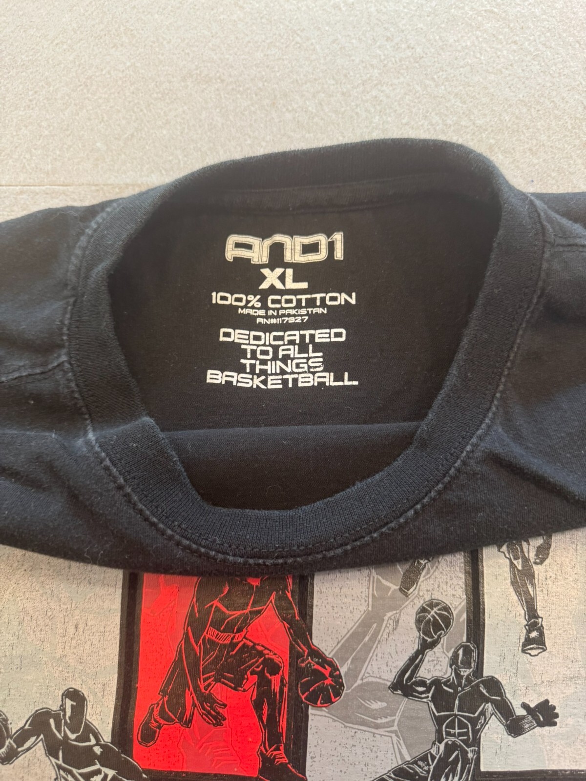 And1 T Shirt Men's Extra Large Born To Ball Basketball Cotton Graphic Tee gallery