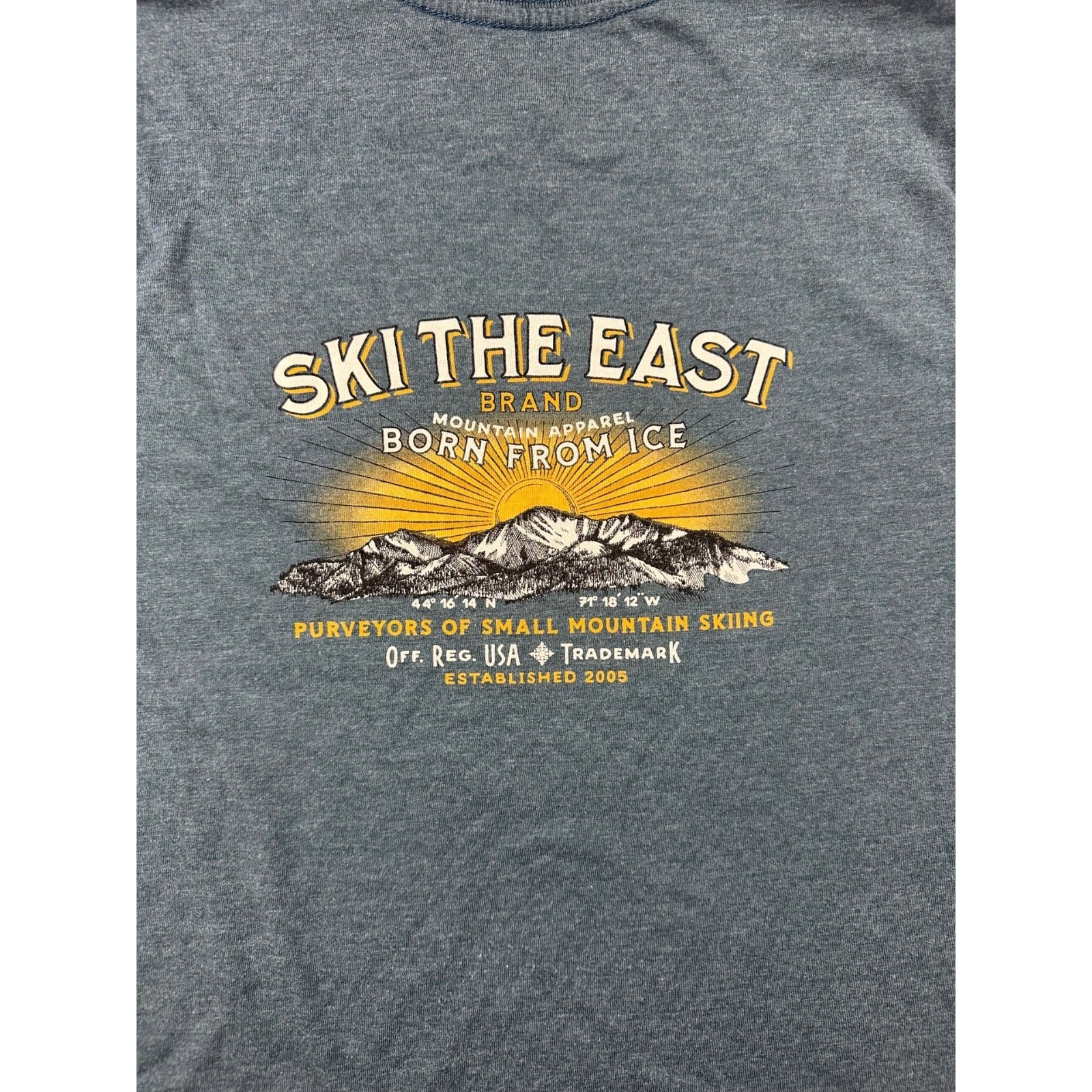 Ski The East Long Sleeve T-Shirt Unisex S Blue Born From Ice Snowboard Ski gallery