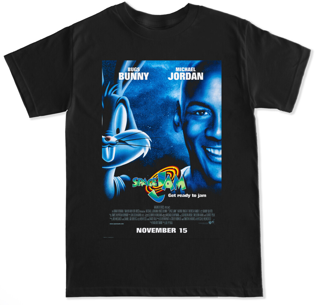 SPACE JAM COVER CLASSIC RETRO MJ BASKETBALL HIP HOP RAP XI 23 GOAT MENS T SHIRT gallery