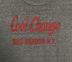 Single Stitch Hanes Cool Change Sag Harbor, NY Gray T-Shirt Size XL Made in USA