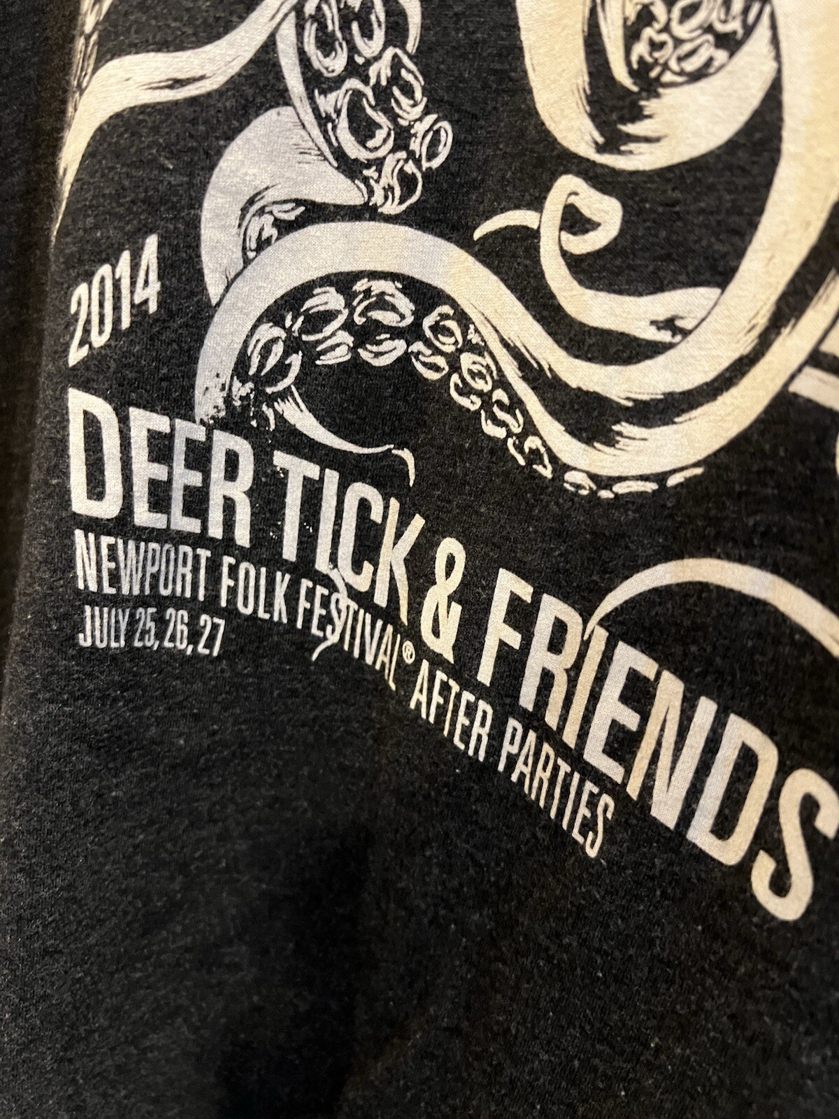 Deer Tick & Friends Newport Folk Afterparty Show T-shirt XXL 2014 RARE gallery