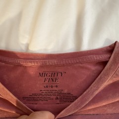 Mighty Fine Men’s Pink California Graphic Crew Neck Cotton Blend T-Shirt L