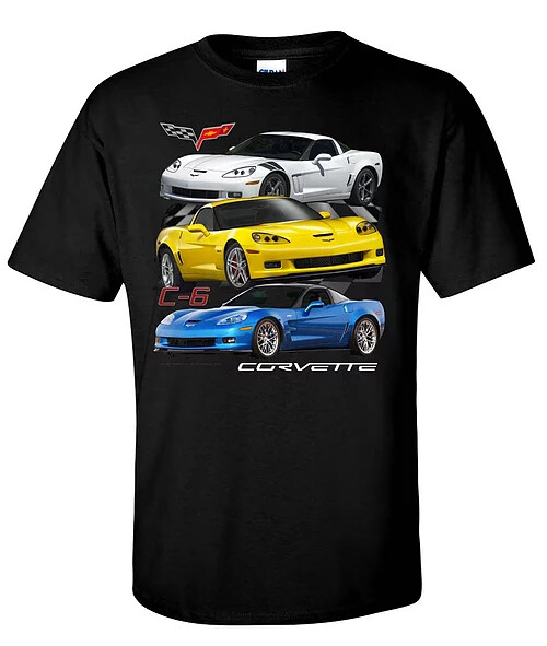 Johny Rockstar Chevy Chevrolet Corvette C6 Logo Sports Cars Auto T Shirt TDC-245