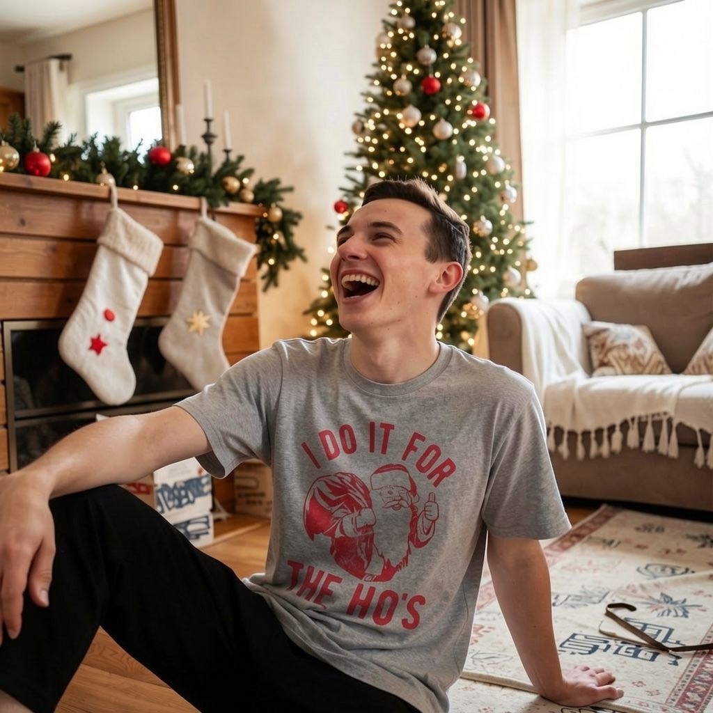 Mens I Do It for The Hos T Shirt Funny Christmas Sarcastic Humor Tee for Guys gallery